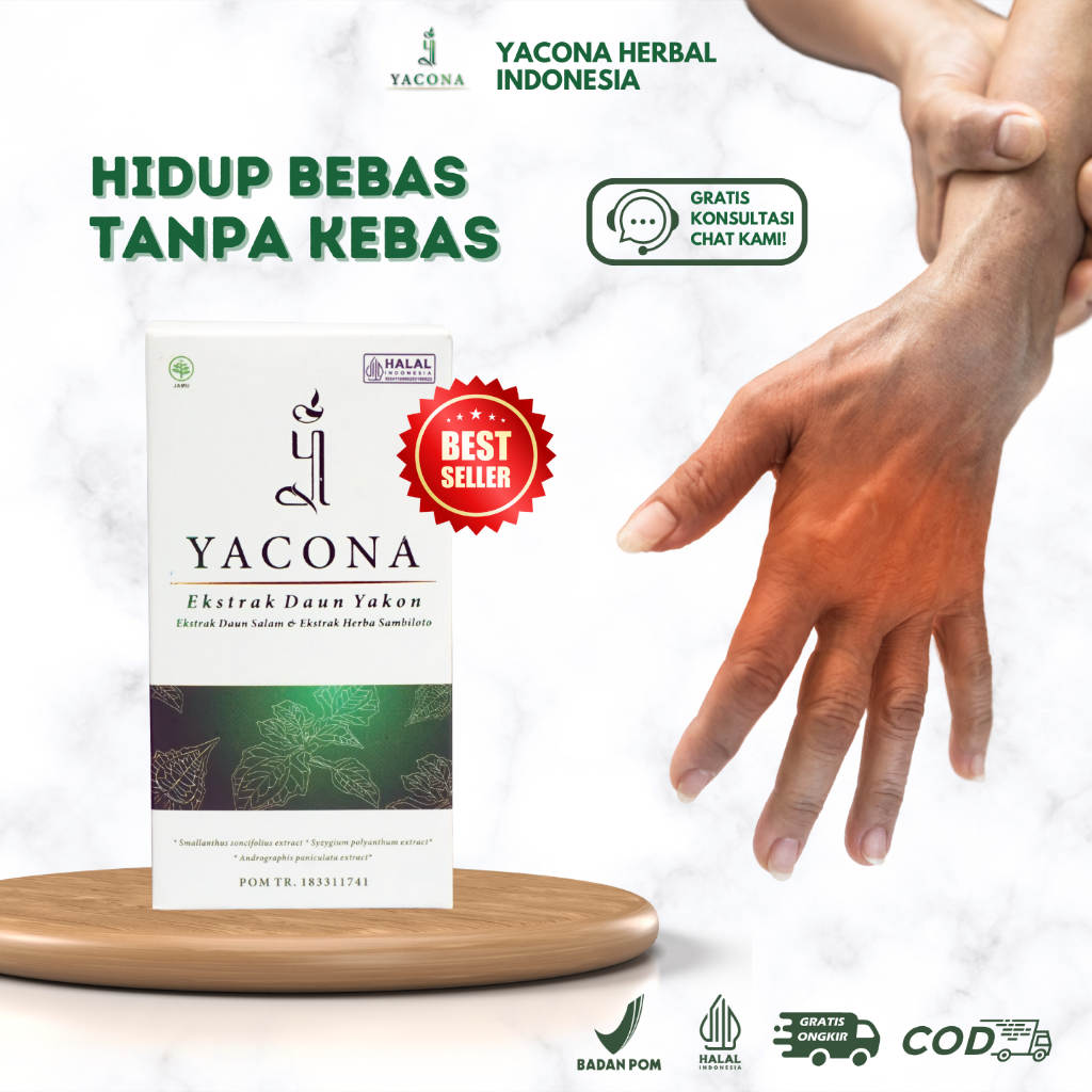 Obat Herbal YACONA Original Atasi Diabetes Hilangkan Kebas dan Kesemutan