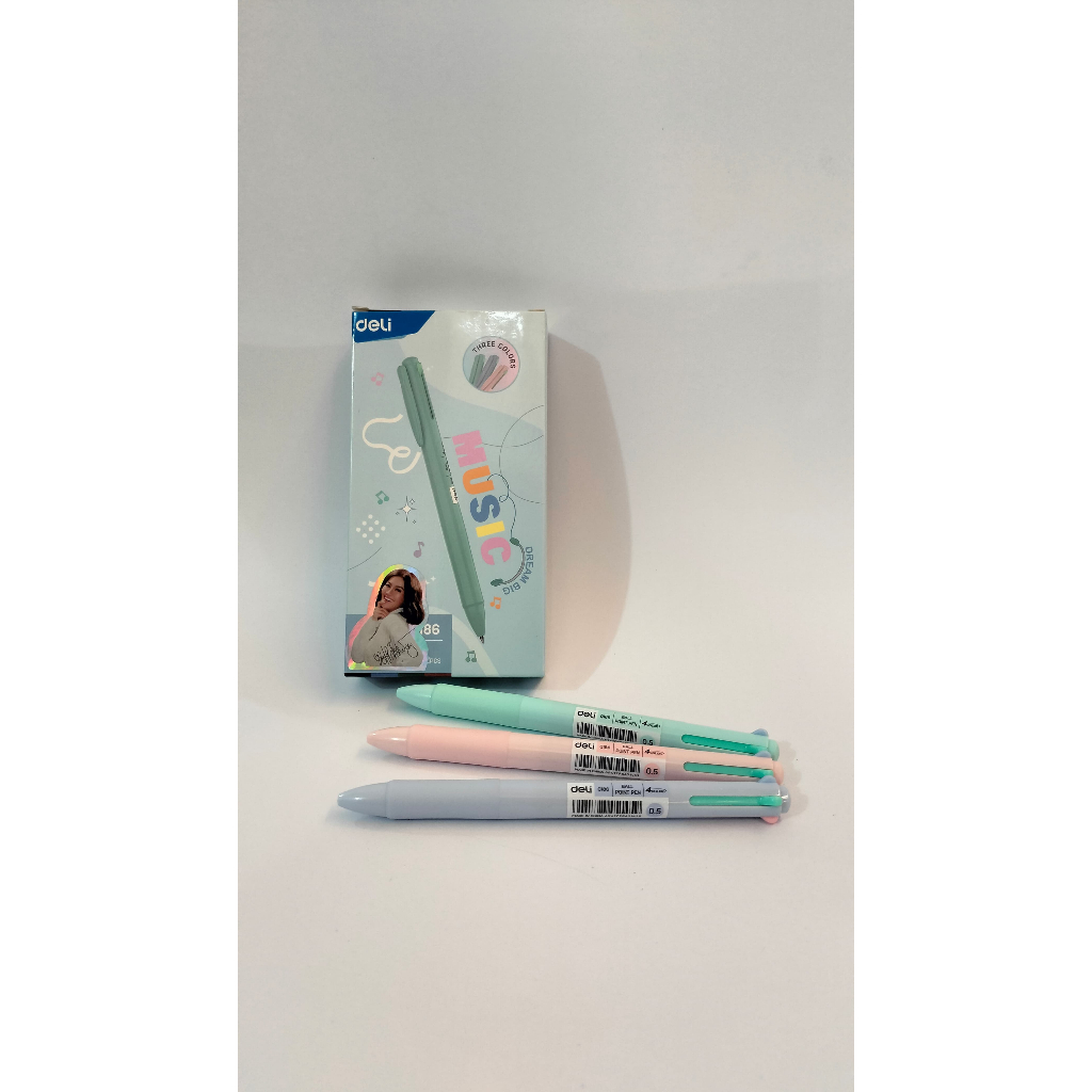 

Pen Deli Q186 / Pen 4 warna Deli Q186