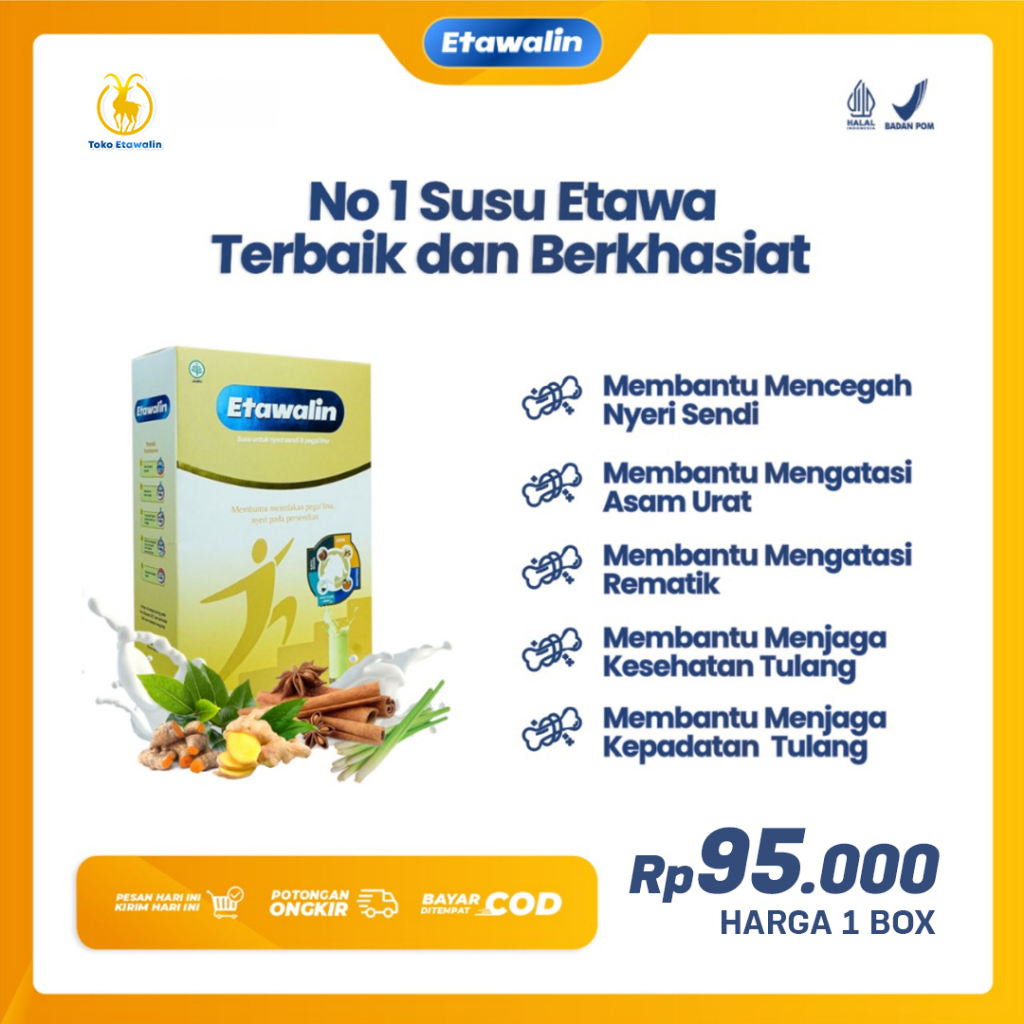 

Etawalin - No 1 Susu Etawa Terbaik dan Berkhasiat untuk Asam Urat dan Nyeri Sendi, Susu Memperkuat Kepadatan Tulang, Susu Meningkatkan Daya Tahan Tubuh, Susu Asam Urat, Susu Sendi, Susu Nyeri Sendi, Susu Pegal Lini, Susu Asam Urat, Obat Asam Urat