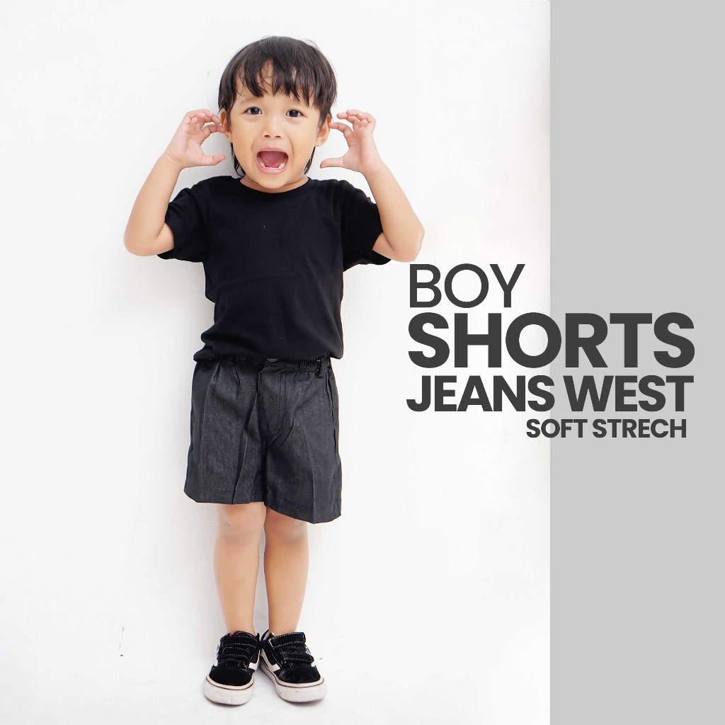 Celana Pendek Anak - Celana pendek Anak Laki-Laki - Celana Pendek Anak 1-8 Tahun - Bahan Jeans West 