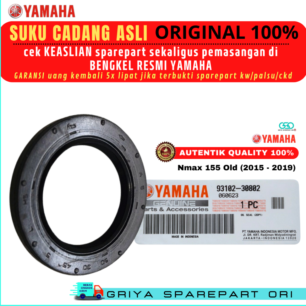 Seal Sil Kruk As Kiri Nmax Old Original Yamaha Sil Kruk Nmax 155 Old 2015 2016 2017 2018 2019 ORI