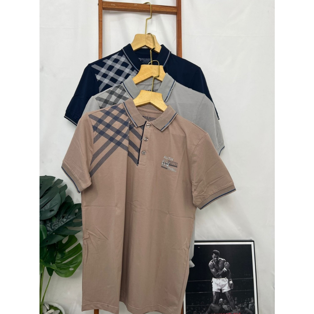 T-shirt Polo Goviboss / Kaos Kerah Goviboss / Kaos Goviboss "Auth" Ukuran M