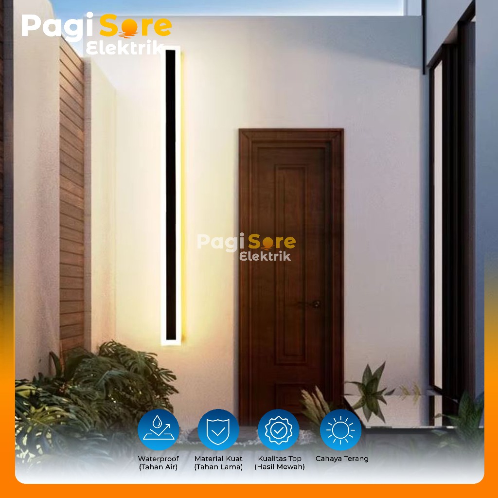 Lampu Dinding Outdoor Waterproof Taman LED Panjang Cafe Dekorasi Rumah