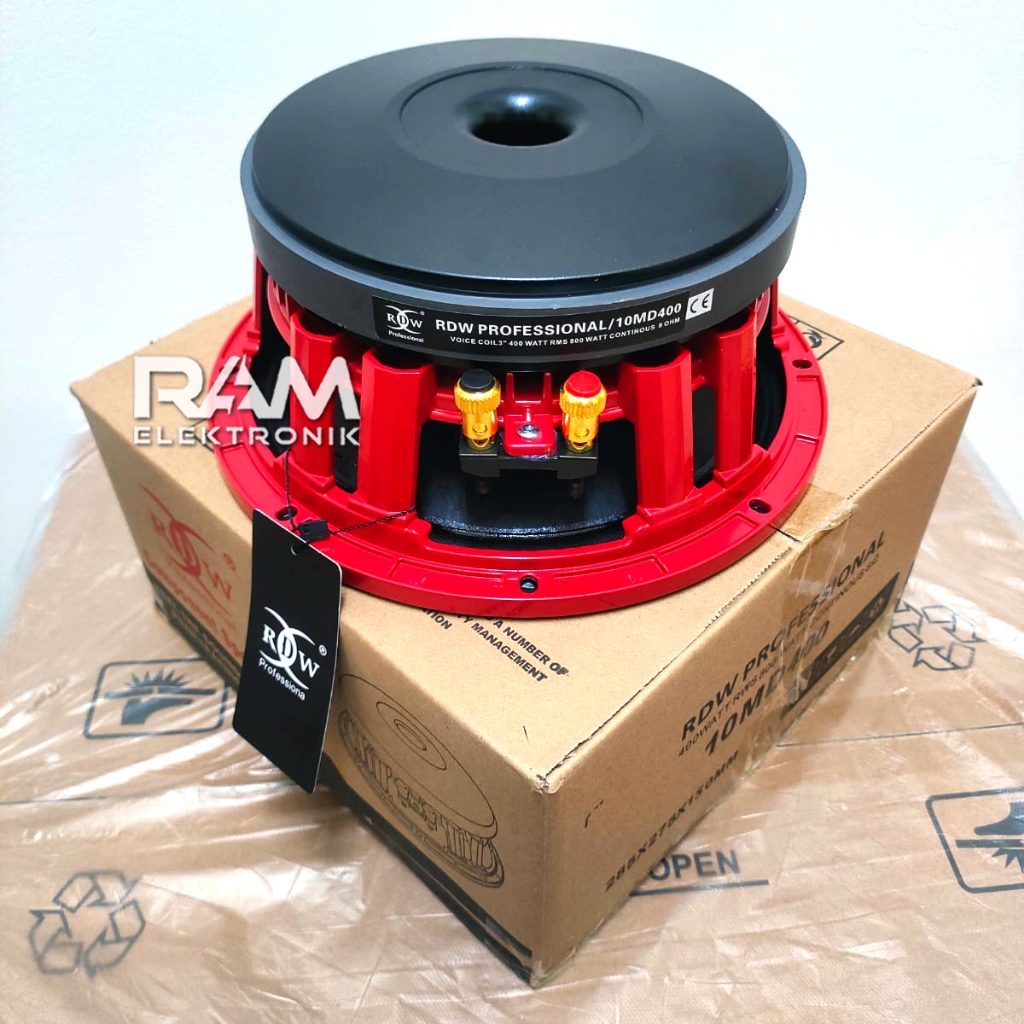 Komponen Speaker 10 Inch RDW 10MD400 | 10 MD400 | 10 MD 400 Mid Original