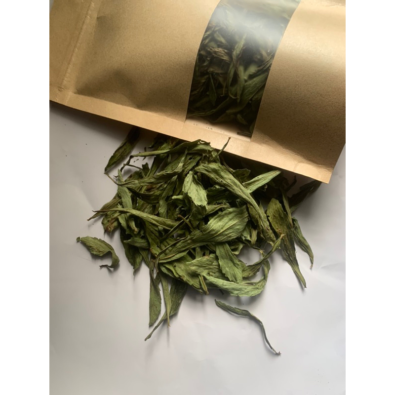 

SteLivina Daun Stevia Hijau Kualitas No.1 daun hijau lebar 10gr