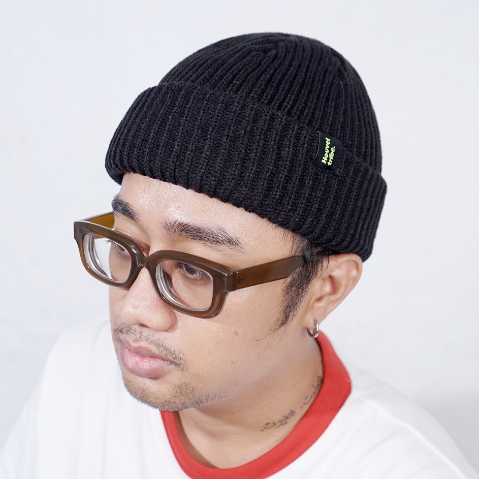 KODE C82F Heuvel Tribe Beanie Topi Kupluk Pria Bnh Series Rey  Black  Marron  Army  Cream  Yellow  B