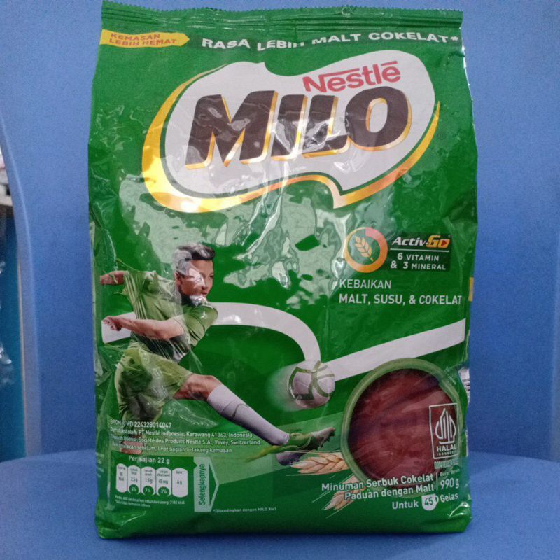 

Milo Activ-Go Susu Coklat 990gr/1kg