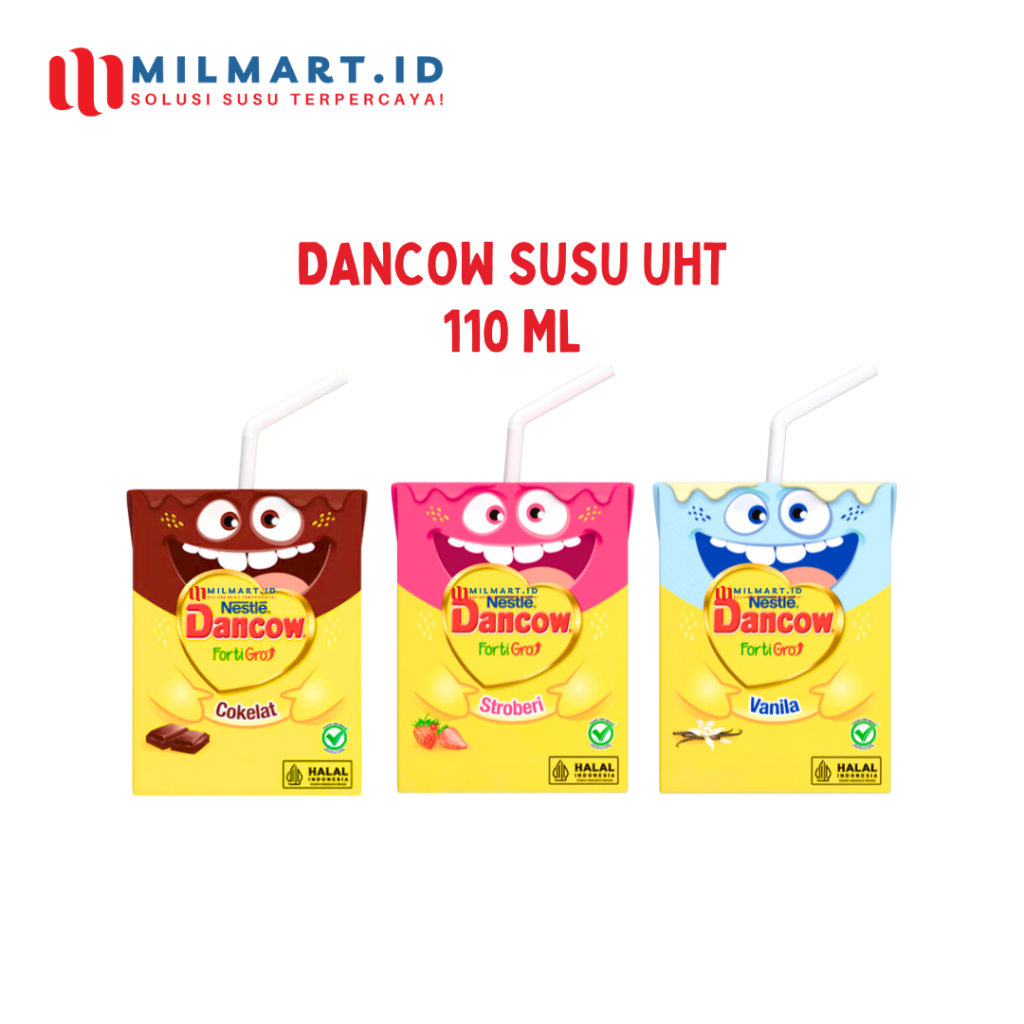 

DANCOW FORTIGRO SUSU UHT 110ML DANCOW MILK KOTAK RASA COKELAT/VANILA/STROBERI