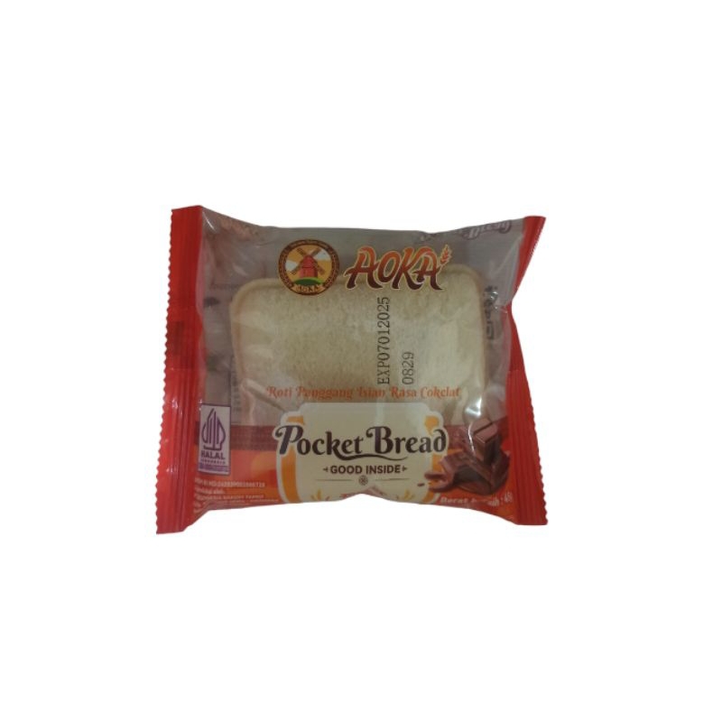 

Aoka Roti Pocket Bread Rasa Coklat 45gr