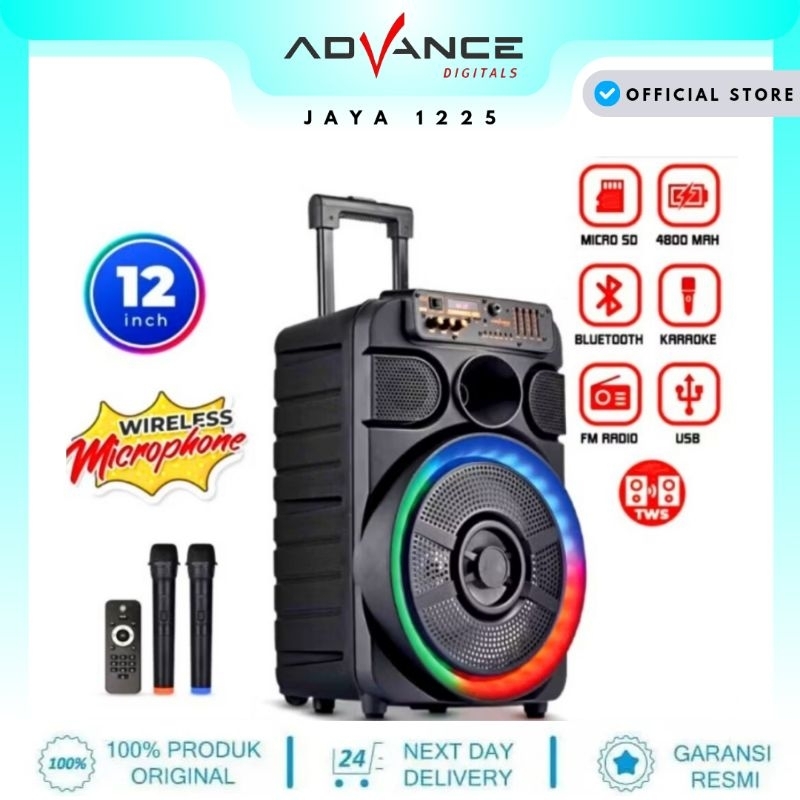 speaker Advance K1206 K 1206 free 2 microphone wirelless