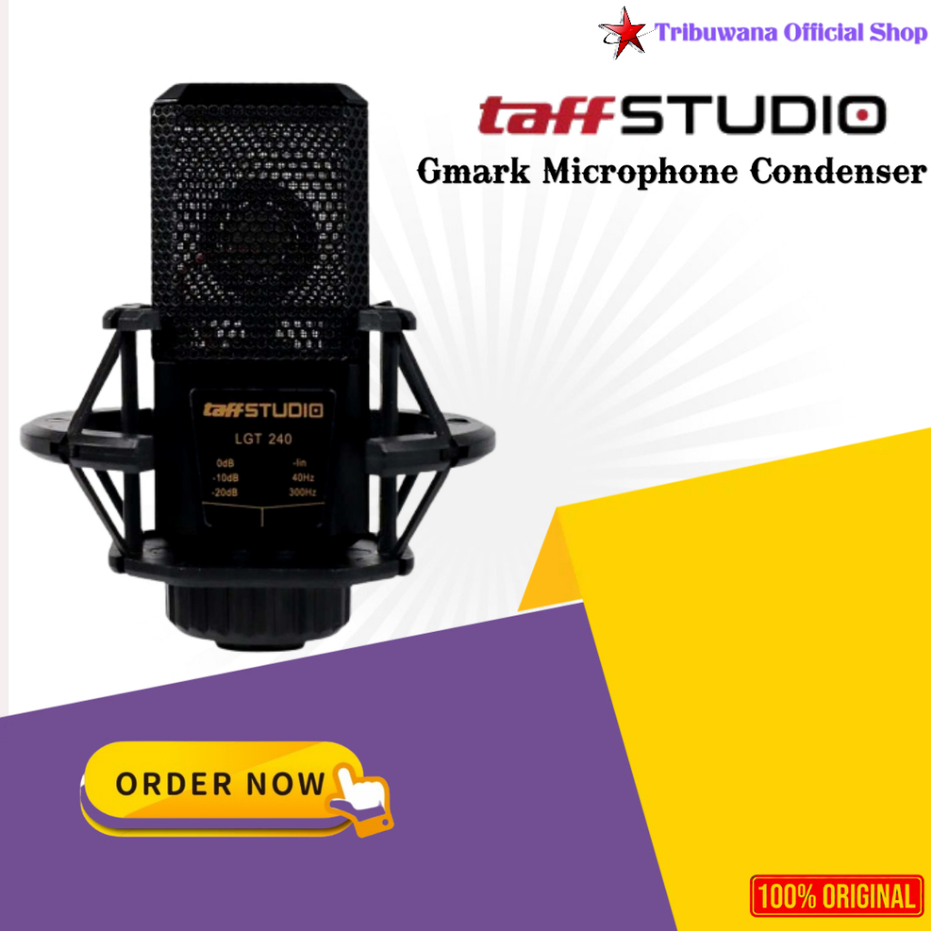 TaffSTUDIO GMark Microphone Condenser Professional Recording - LGT240