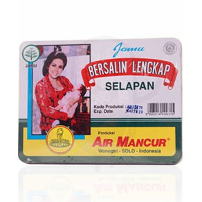 Bersalin Lengkap Selapan Air Mancur Jamu Kaleng