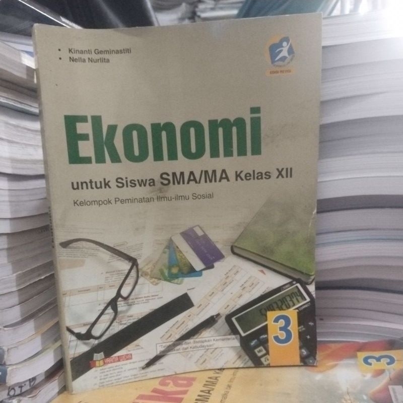 buku Ekonomi SMA kelas 3-12 penerbit yrama widya