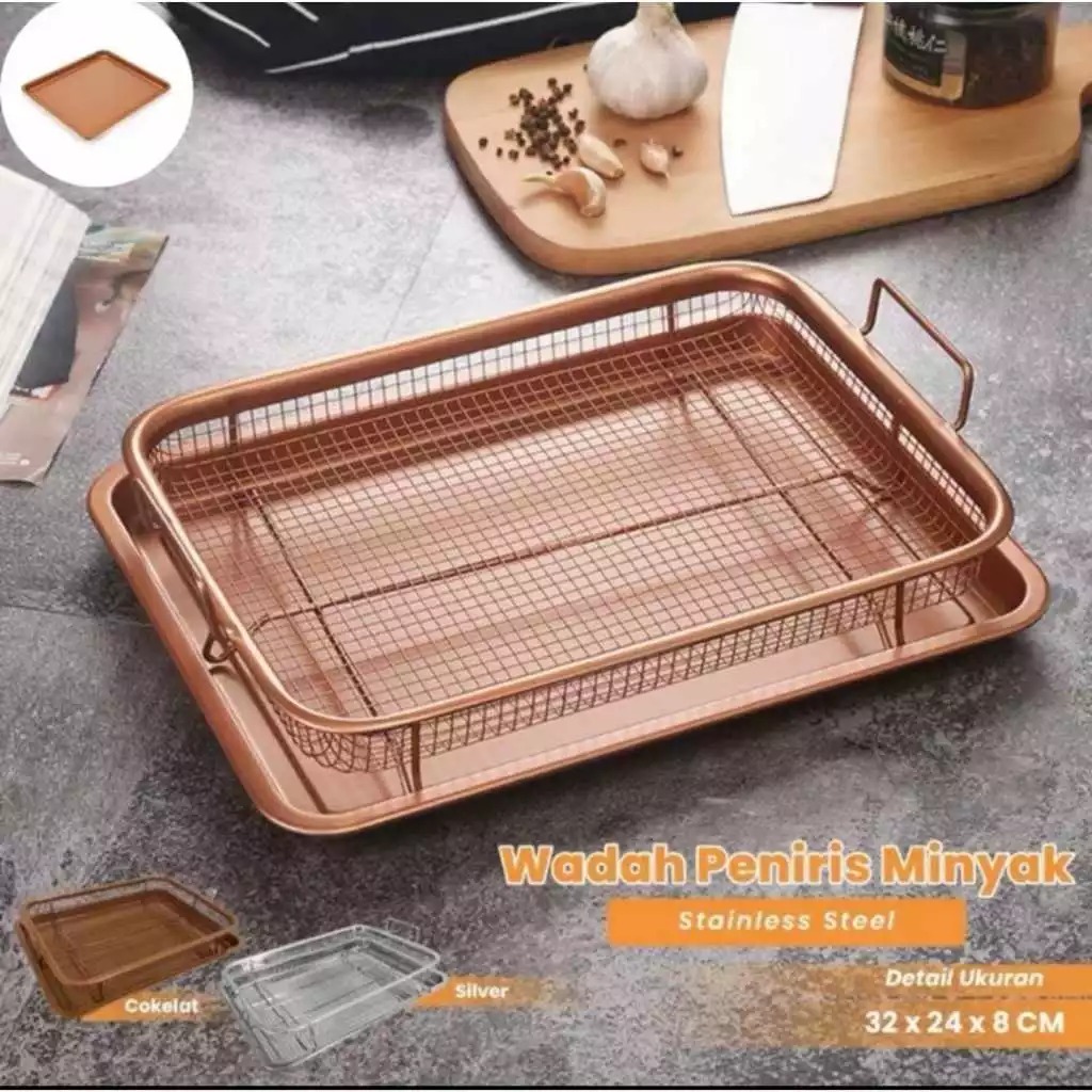 Cooper Crisper Tray / Oven Tray / Peniris Minyak / Cooling Rack