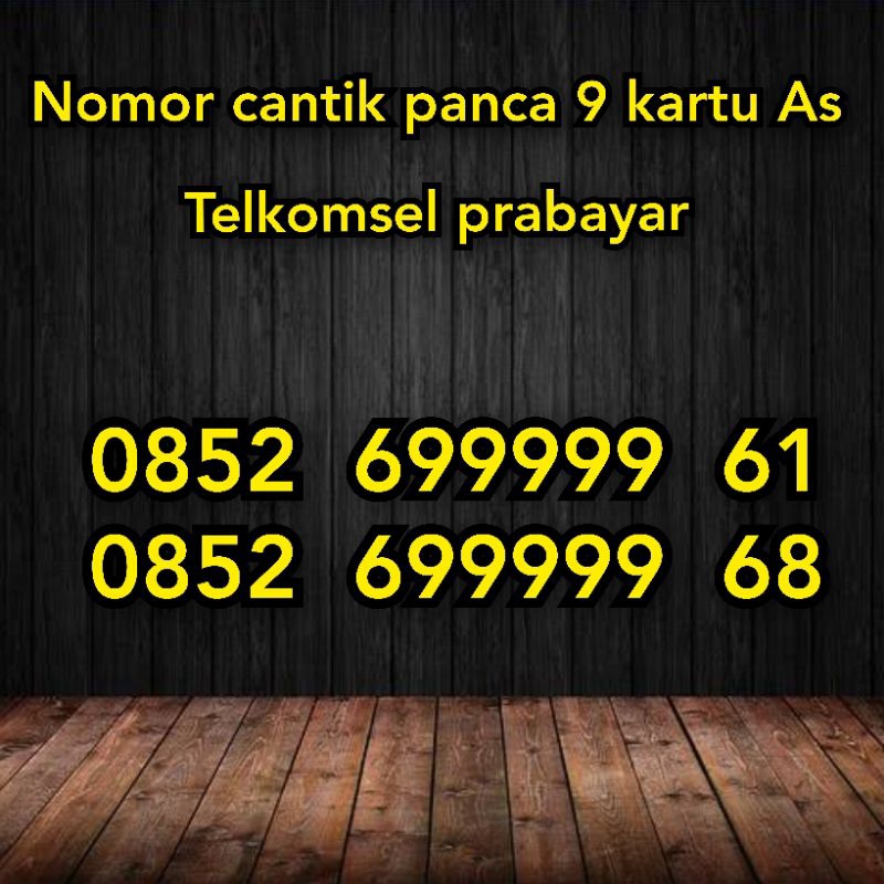 Nomor Cantik Telkomsel Panca Kartu As