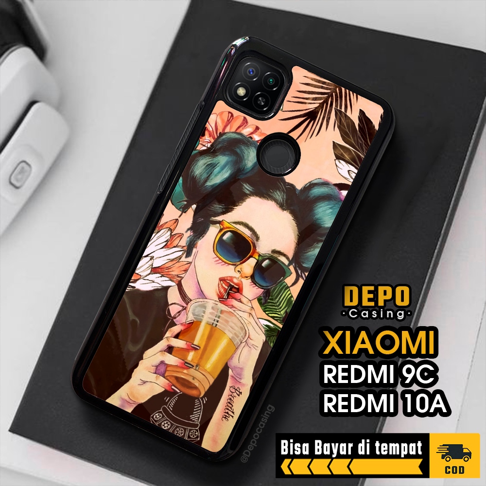 Case Redmi 9C 10A Casing Xiaomi Redmi 9C 10A Casing Depo Casing [GIRL] Case Glossy Case Aesthetic Cu