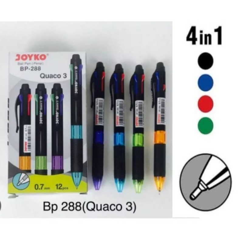 

Pulpen Joyko 4 warna Bp-288