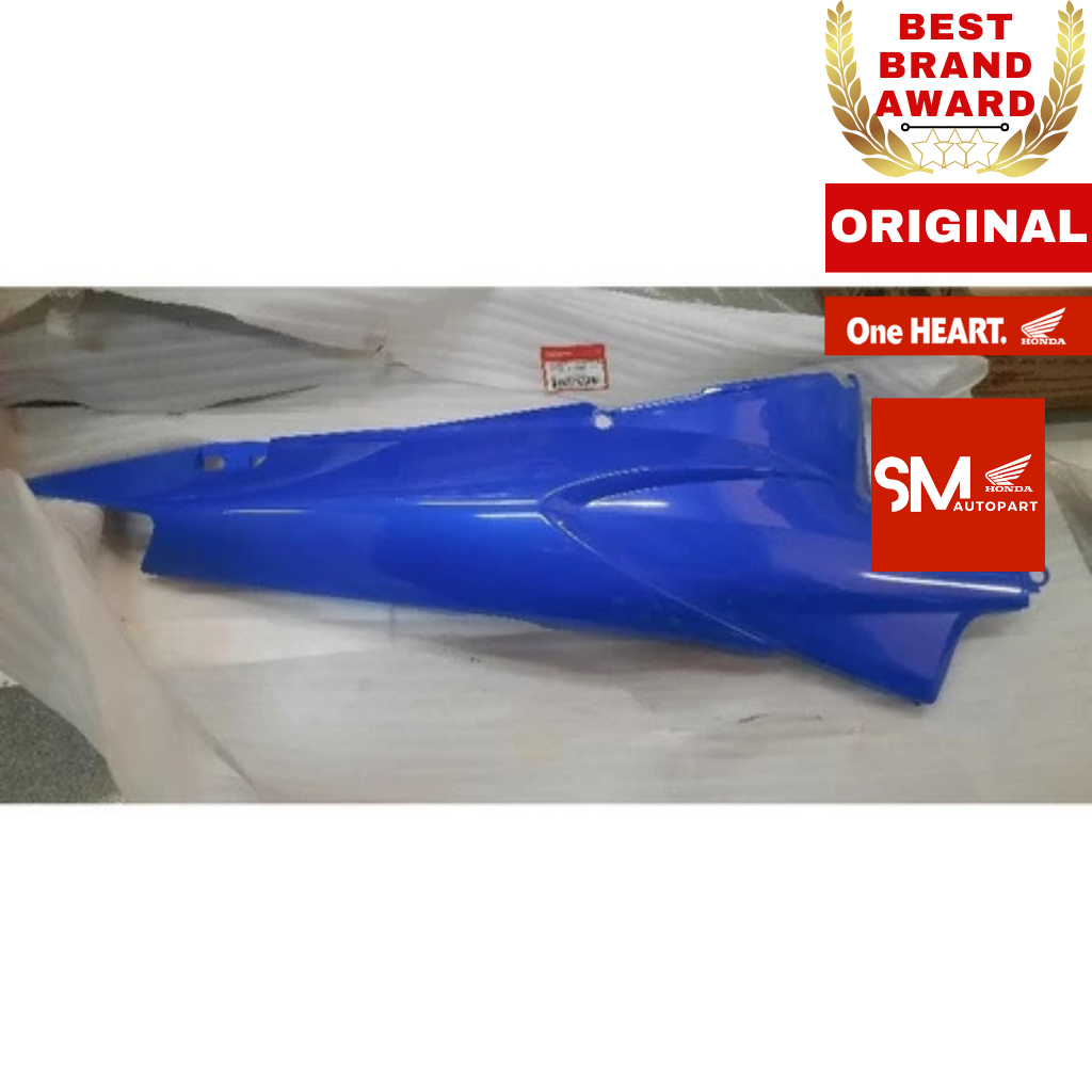 64410-KPH-880FMP COVER BODY SAMPING kanan KARISMA 125 BIRU ORIGINAL