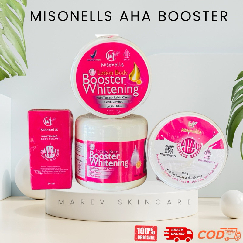 misonells aha body serum bleaching Handbody booster