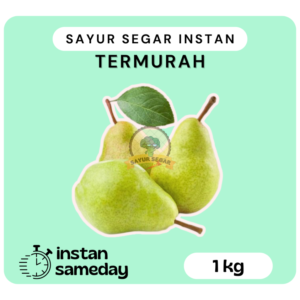 

Pear Ponkam Pear Hijau 1kg - Sayur Segar Instan