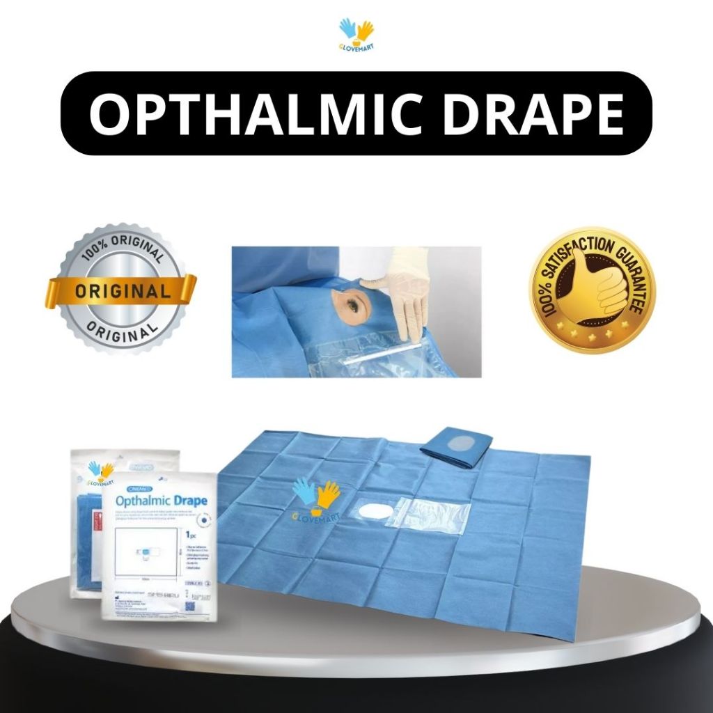 Opthalmic Drape / Drape mata / Kain Operasi / Duk Bolong / Duk Steril