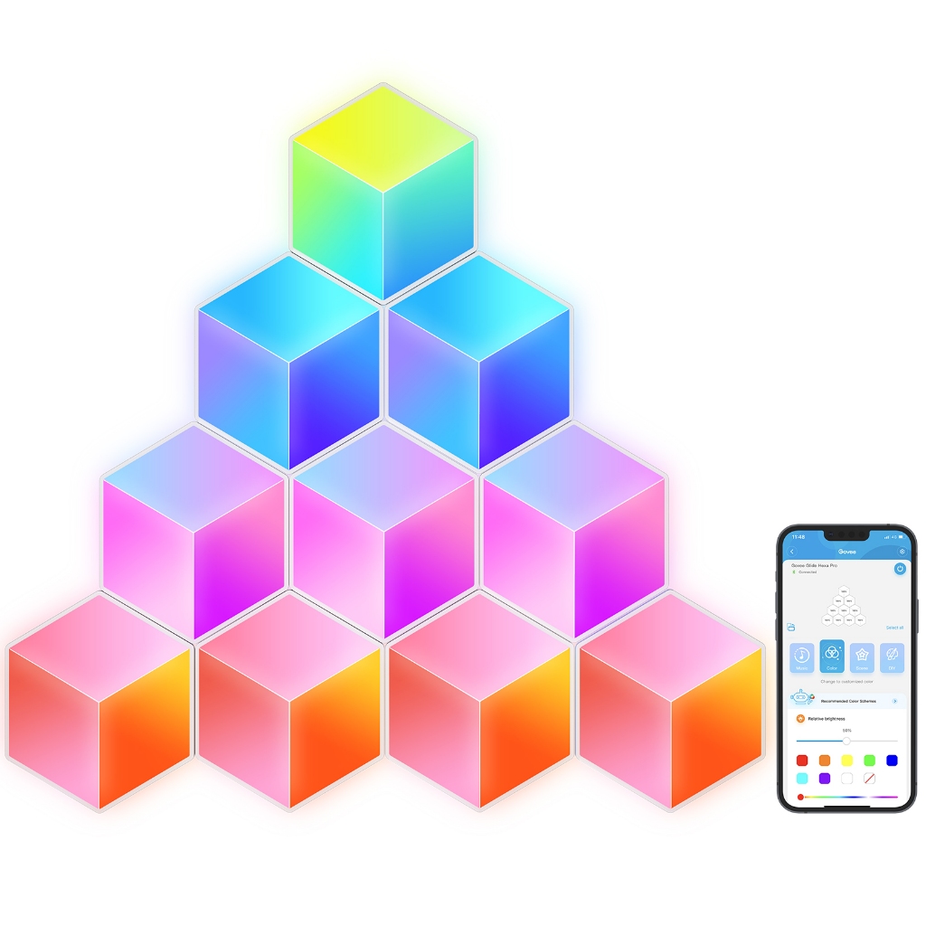 Govee Glide Hexa Pro LED Light Panels Model H6066