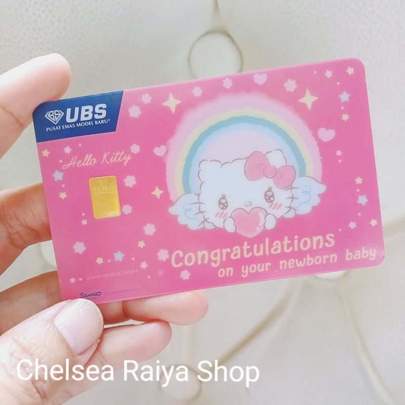 LM Ubs Emas Gift Sanrio Hello Kitty Newborn 0,25gr Helo Kiti Original