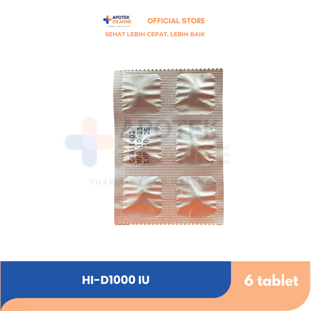 HI-D 1000 IU Tablet (6 Tablet)