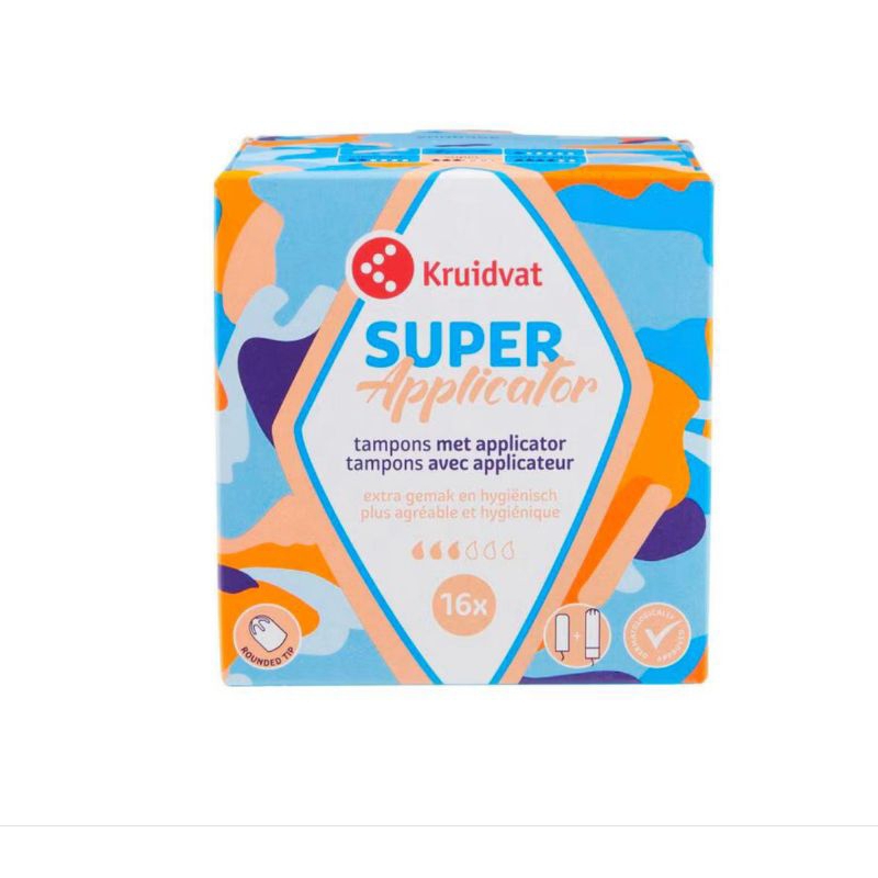 KRUIDVAT TAMPONS SUPER APPLICATOR