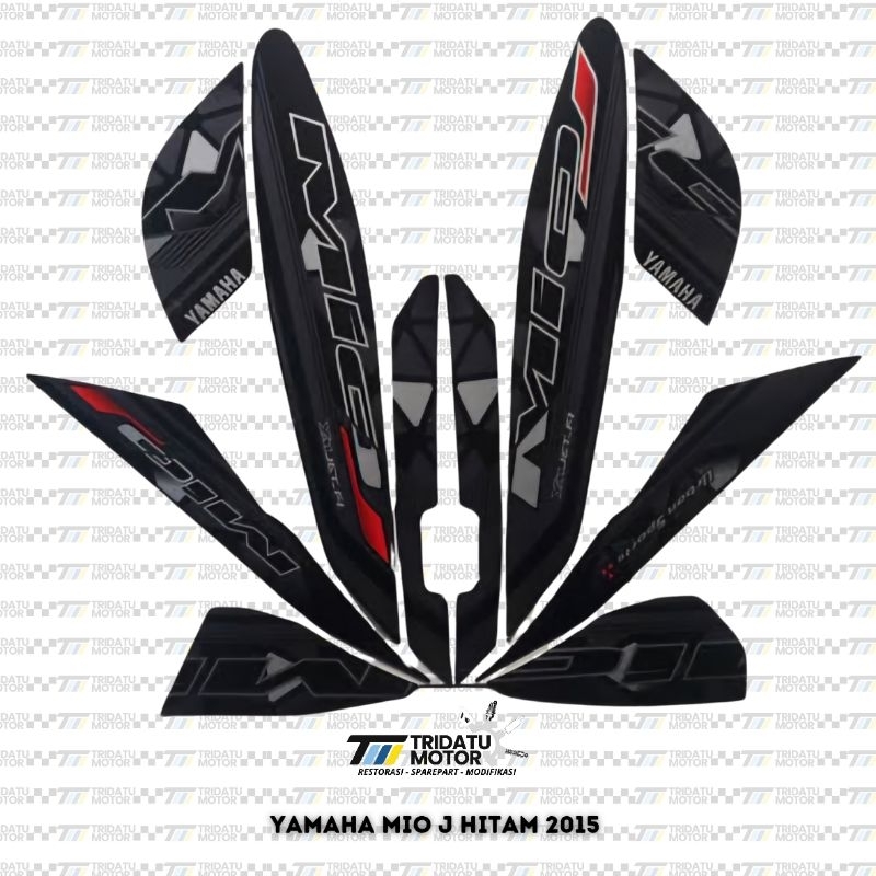 STRIPING YAMAHA MIO J HITAM PUTIH UNGU BIRU MERAH 2012 2013 2014 2015 STICKER LIS LIST DECAL YAMAHA 