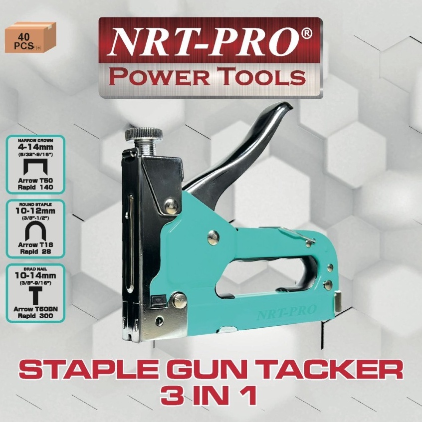 

New Trending NRT PRO Staples Tembak Jok Motor Banner Reklame 3 in 1 Staple Gun Tacker 3 in 1 POWERFULL BONUS ISI STAPLES