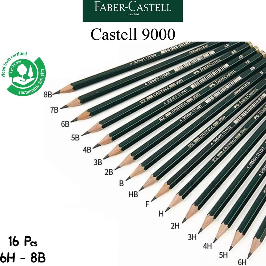 

FASH SALE Paket Pensil Faber Castell Lengkap H HB F B 2H 3H 4H 5H 6H 2B 3B 4B 5B 6B 7B 8B 16 Jenis Pencil
