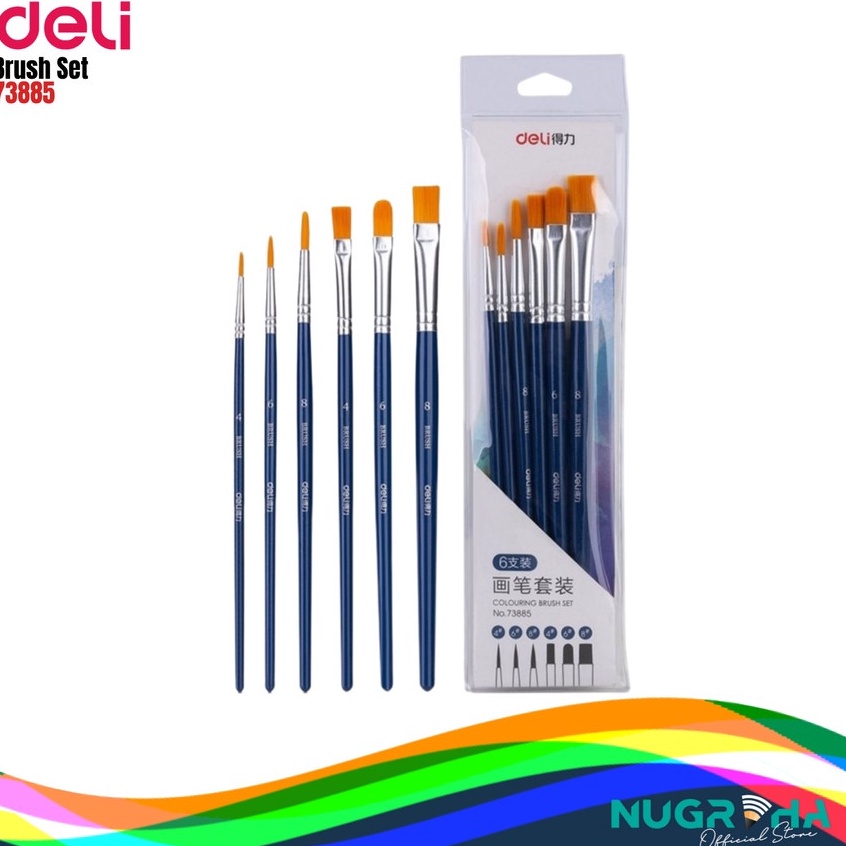 

KODE H65S KUAS SET LUKIS DELI 73885