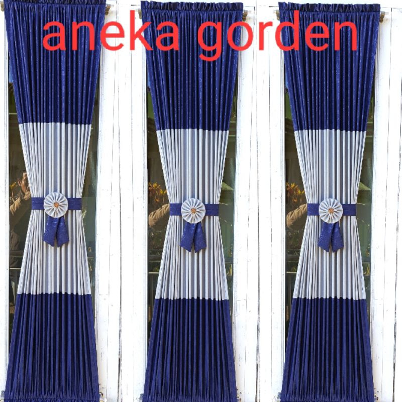 Gorden jendela minimalis gorden sepiral gorden elegan hordeng kupu-kupu