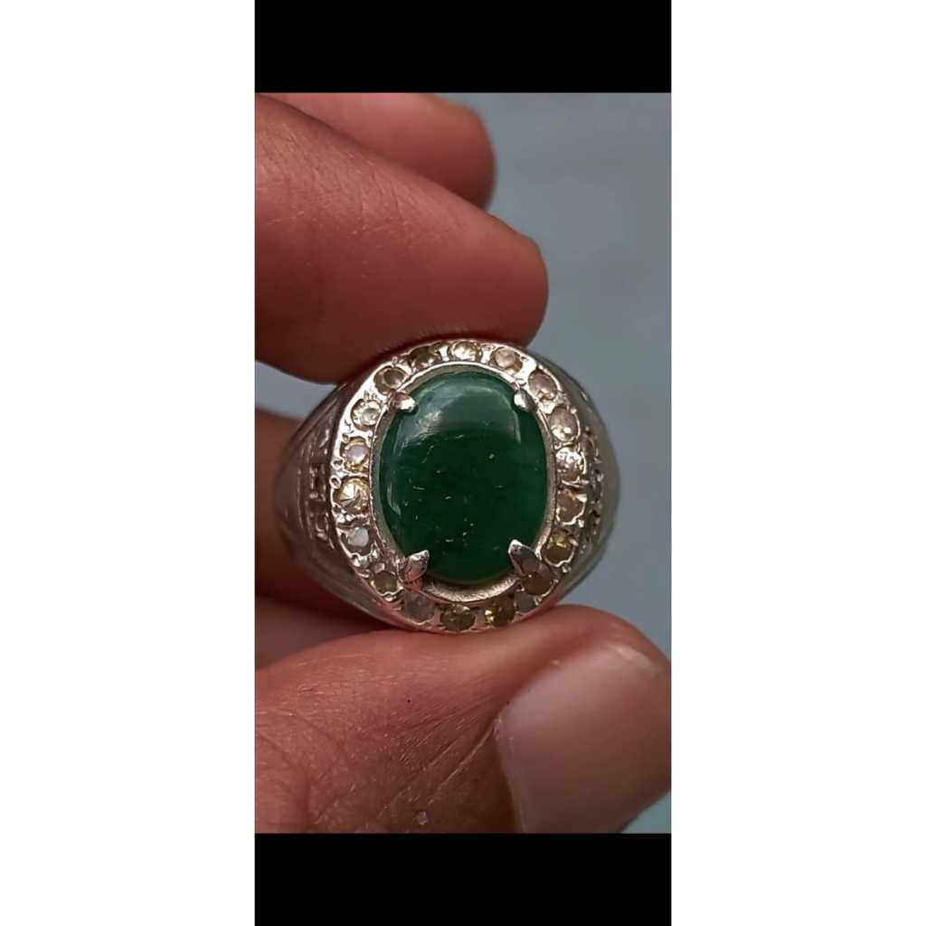 Jamrud Zambia Ring Perak