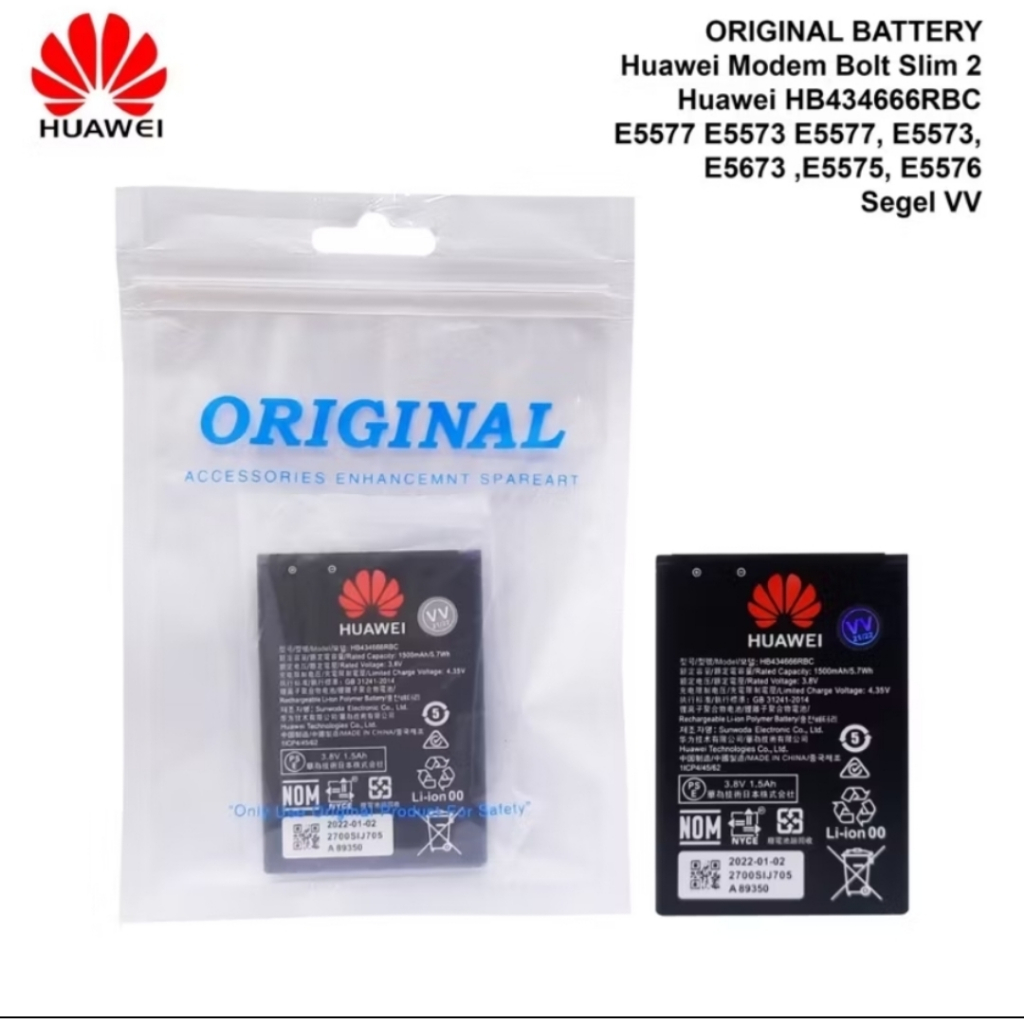 Bat Modem Ori 99% Wifi Huawei E5576/E5577/E5673