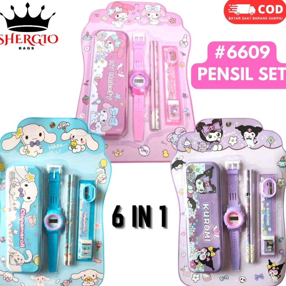 

Diskon Belanja 669 Studen Set Alat Tulis Sekolah Karakter Kuromi Cinamonrol My Melody Pensil Karakter Anak Perempuan GIO BAGS Jam Tangan Rautan Penggaris 6 In 1