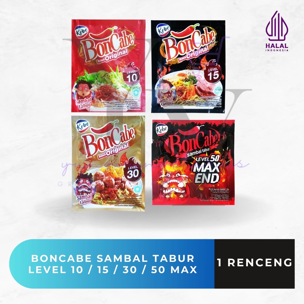 

[RENCENG] Kobe Boncabe Sambal Tabur Original Level 10 / 15 / 30 / 50 Max End