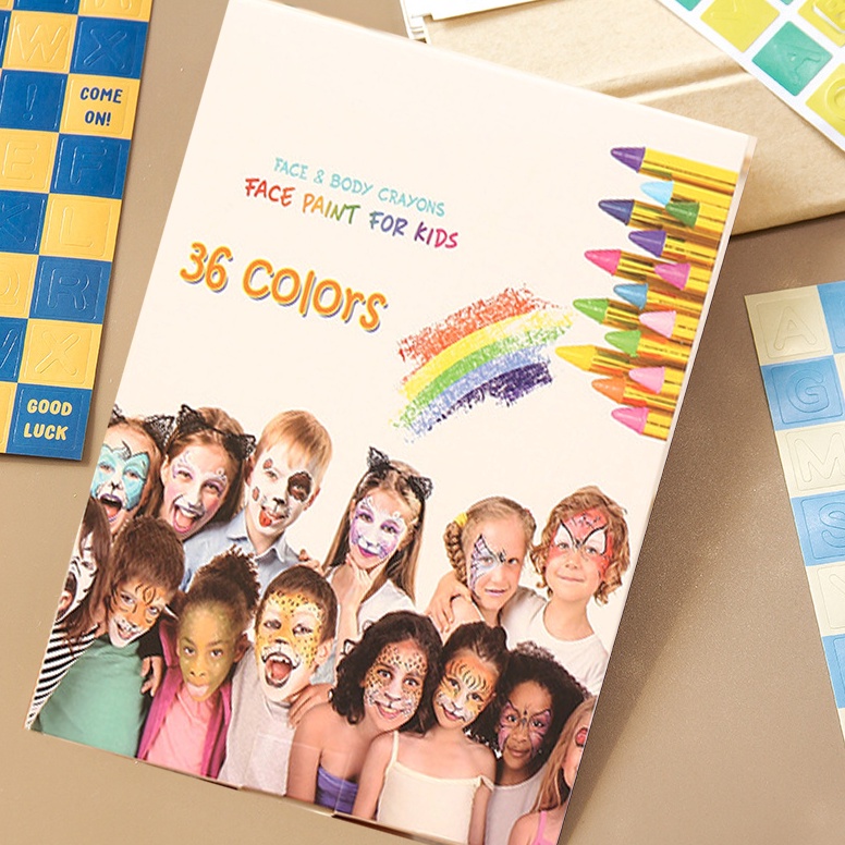 

KODE I16F 2836 Warna Set Wajah Body Paint Crayon Face Painting Anak Kid Crayon Kid Kids Stick Set Face Painting Anak Make Up