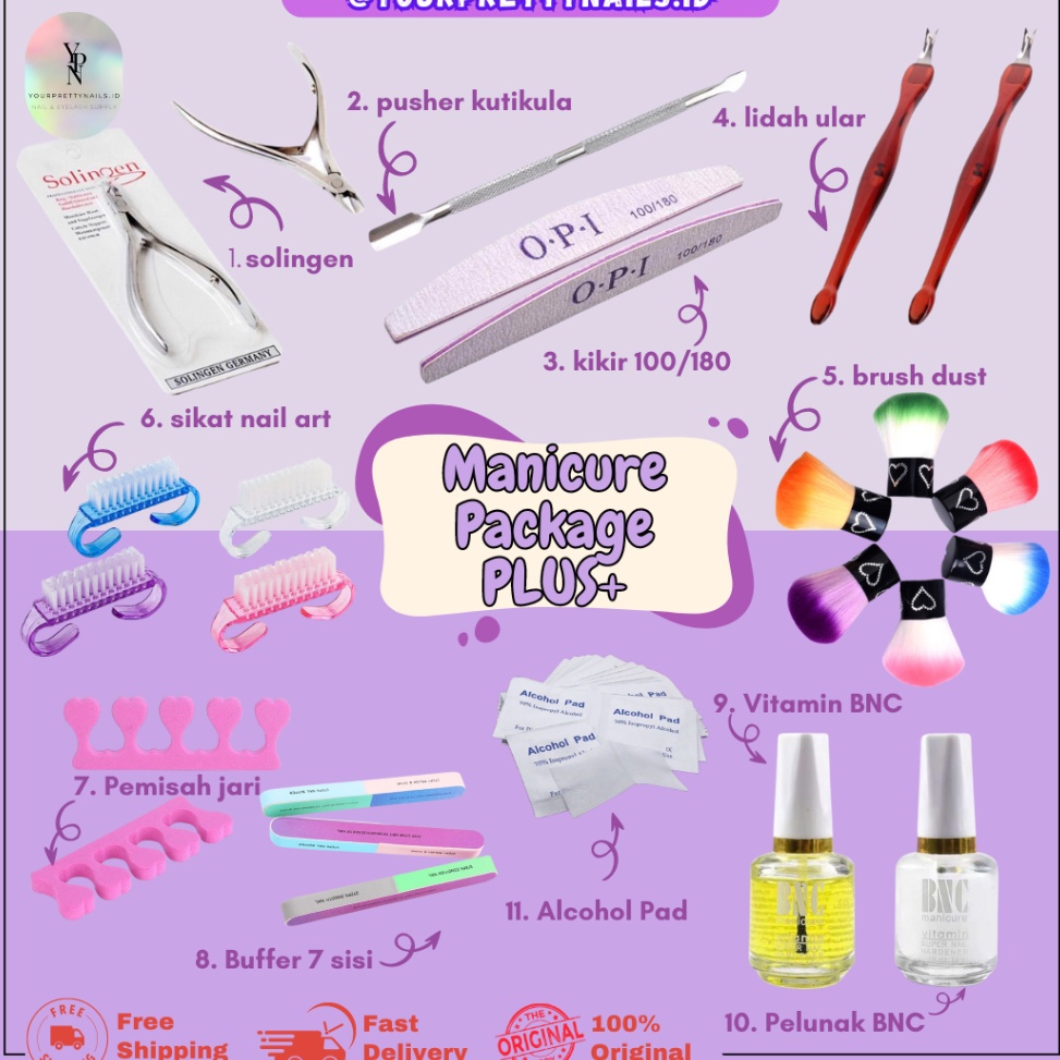 Kirim Populer PAKET MANICURE PLUS LENGKAP 11 IN 1  PAKET NAIL ART COMPLETE MANICURE  MANICURE PACKAG