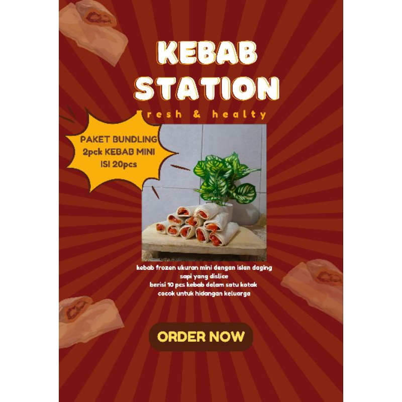 

PAKET BUNDLING KEBAB FROZEN ORIGINAL UKURAN MINI 2 BOX ( TOTAL 20 KEBAB )