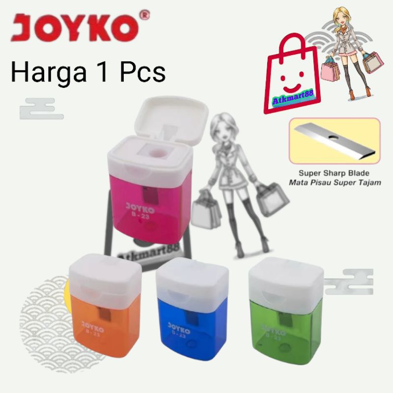 

( Per Pcs ) Sharpener Rautan Serutan Joyko B-23