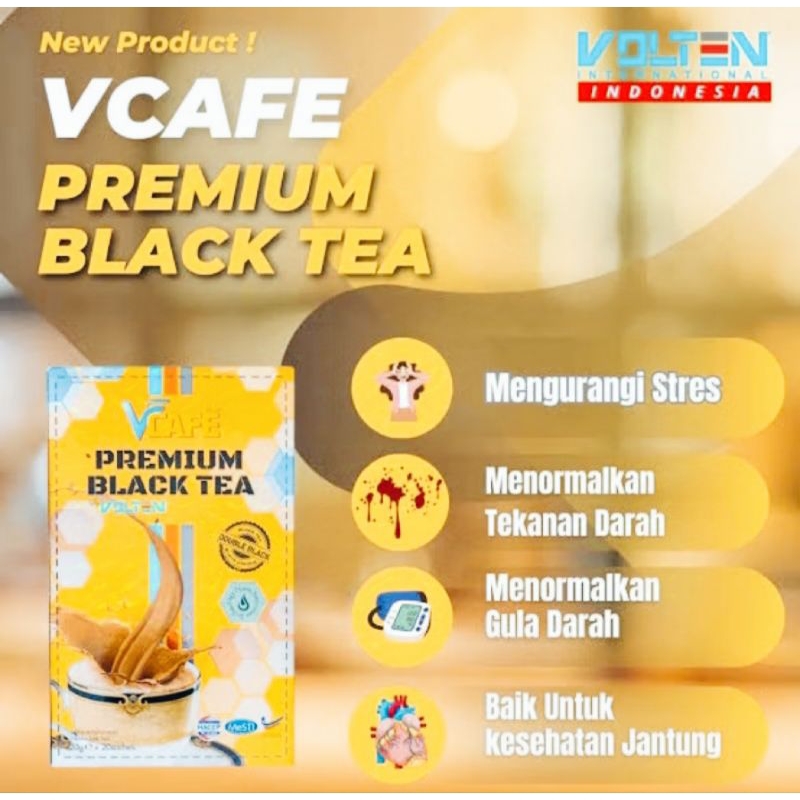 

Minuman Serbuk Teh dan Krimer (BlackTea) BLAK TEA PREMIUM TEH HITAM mengadung protein susu