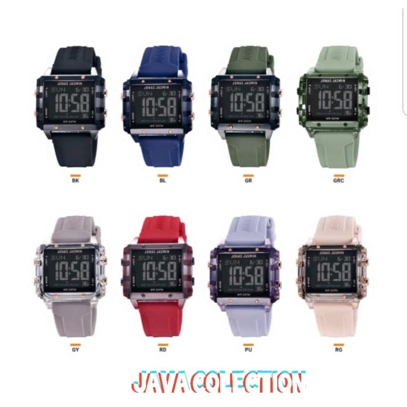 Jam Tangan Unisex Jonas Jasmin JJ-5315 Digital Strap Rubber