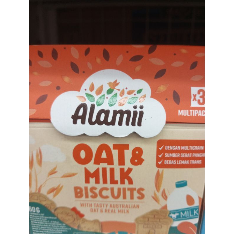 

ALAMII MULTIGRAIN BISCUIT BABY 60gr /oat milk / seaweed veggie / milk cocoa