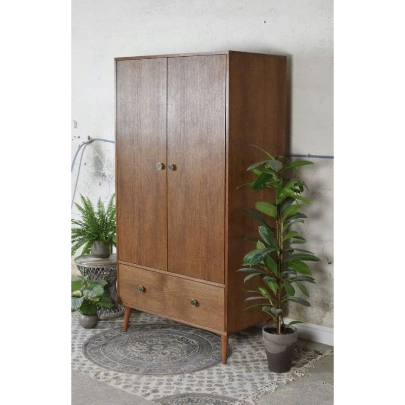 lemari pakaian retro minimalis lemari pakaian jati pintu dua