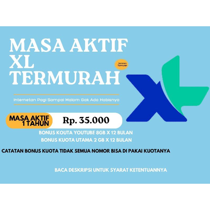 Masa aktif xl 1 tahun