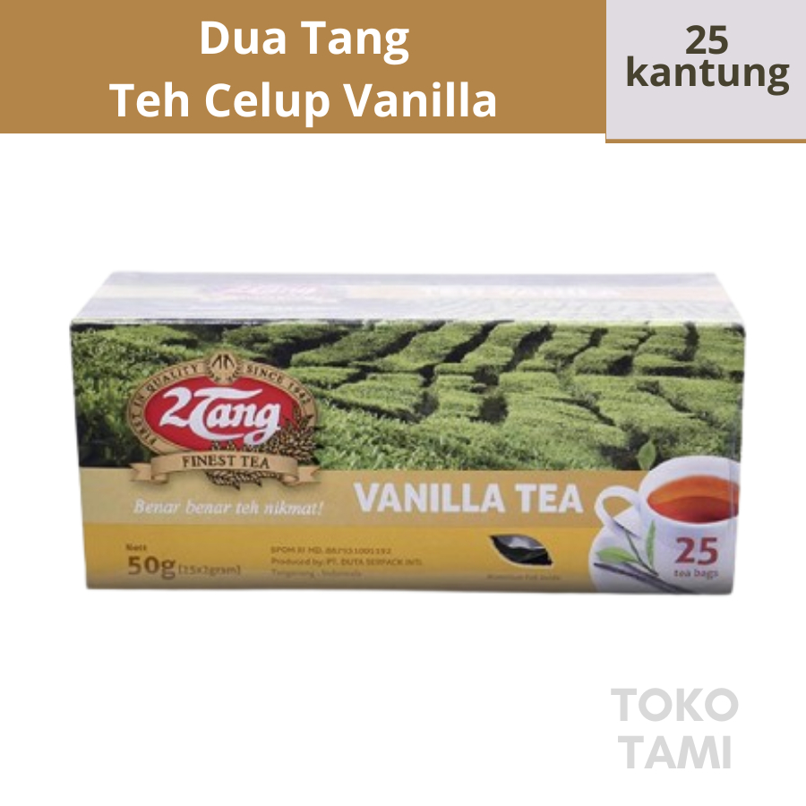 

2Tang / Dua Tang Teh Celup Vanilla 25 Kantung 50gr