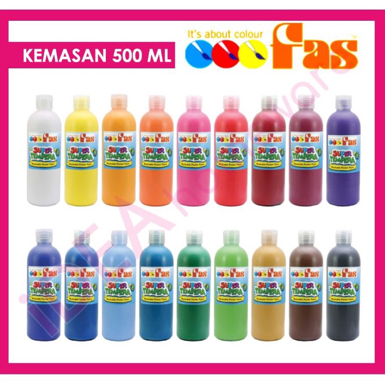 

KODE M97X Fas Super Tempera 5 ml Cat Air Poster Finger Paint Washable Impor