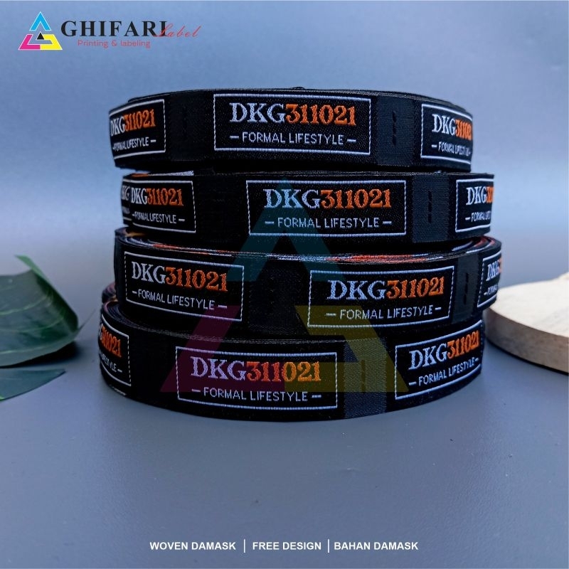 

1x4 cm label woven bordir/label kain/labelwoven custom